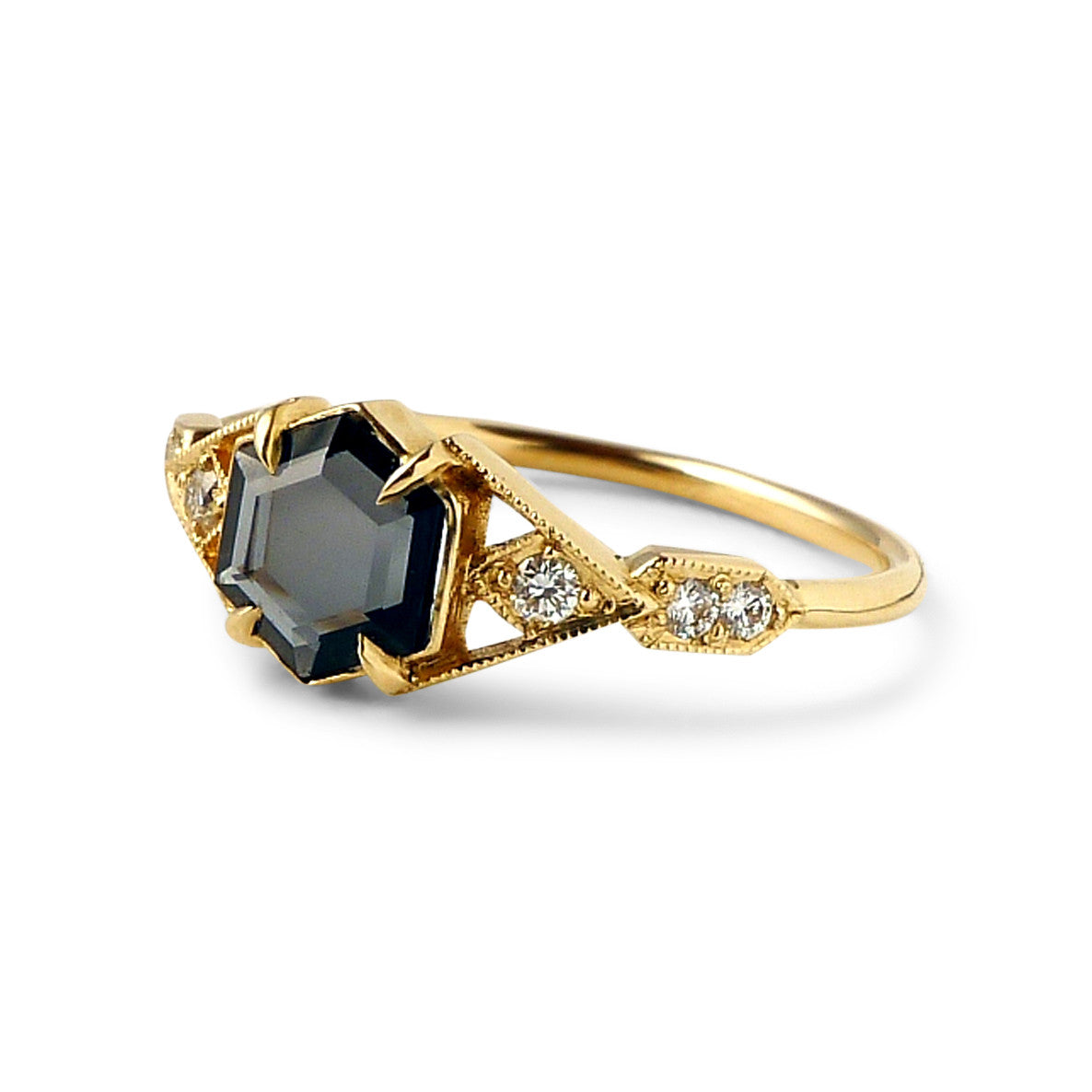 Casia Vestra Ring with Portrait Cut Spinel