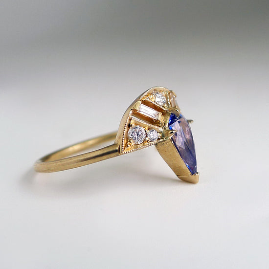 Leanne Ring With Purple Sapphire