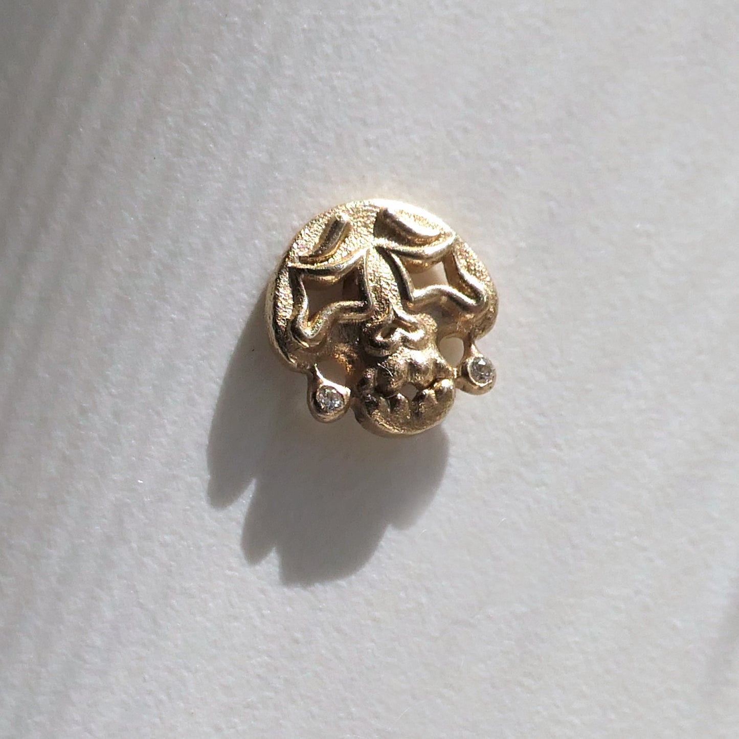 Puffy Skull Stud