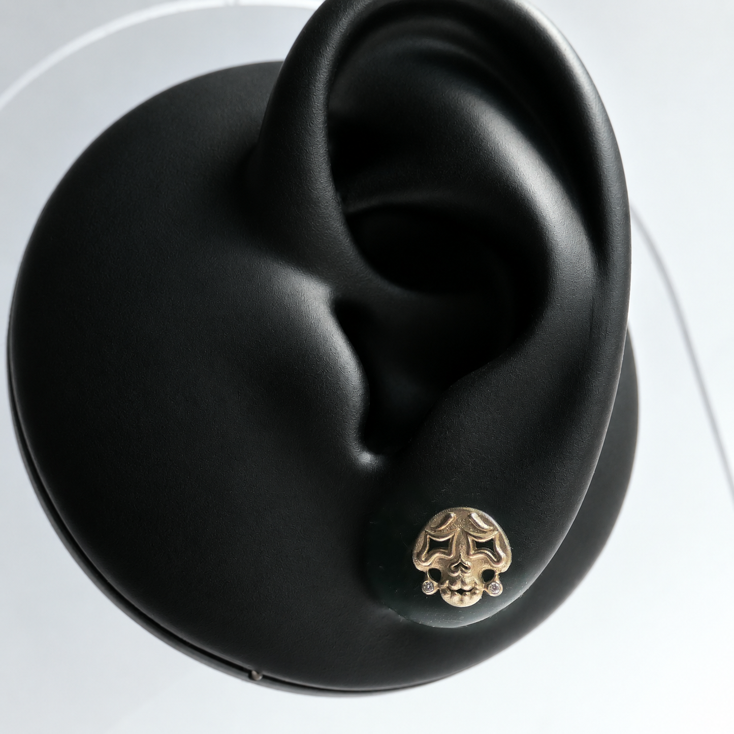 Puffy Skull Stud