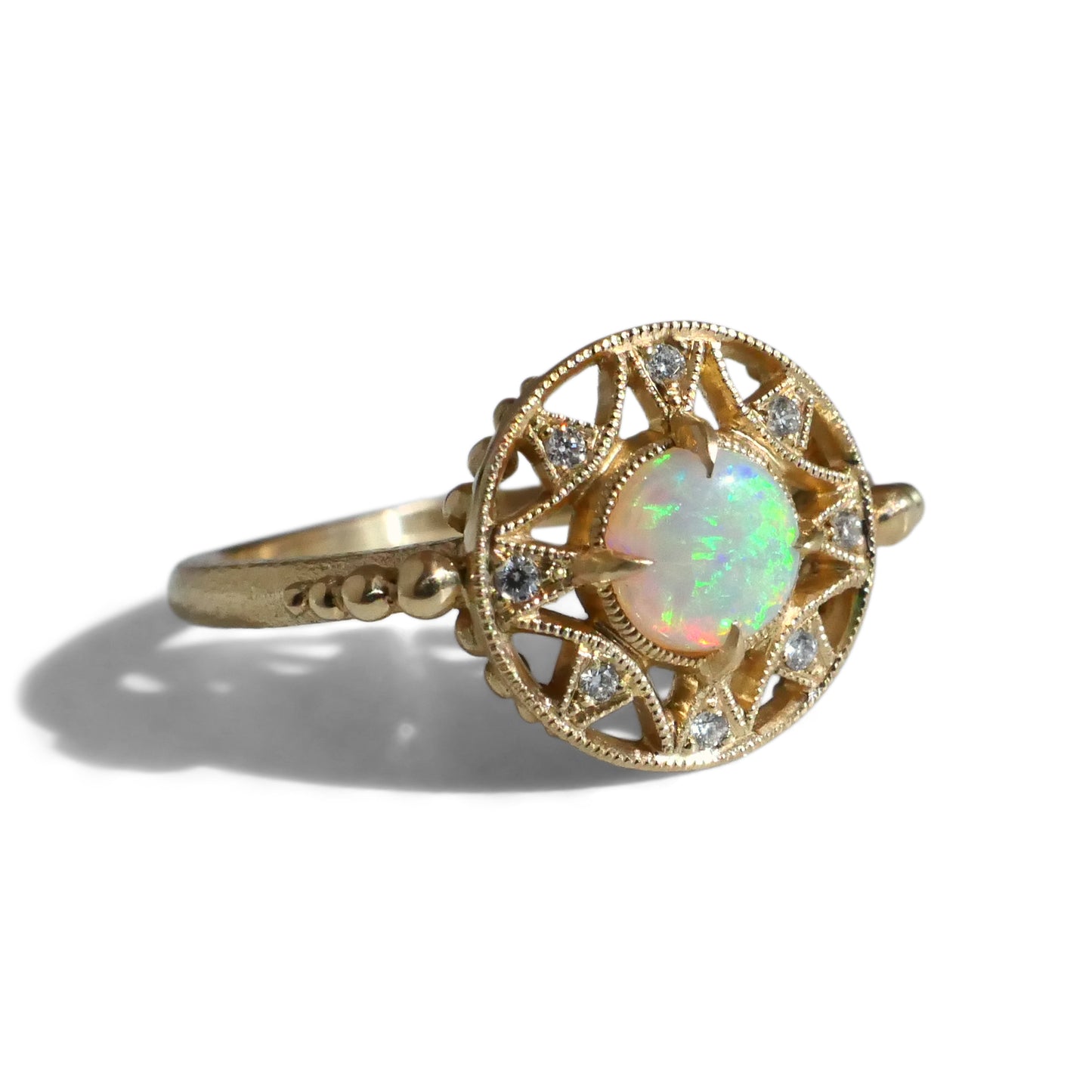 Zenith Ring With Opal