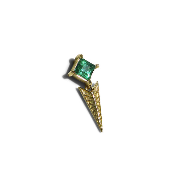 Emerald Beam Earring