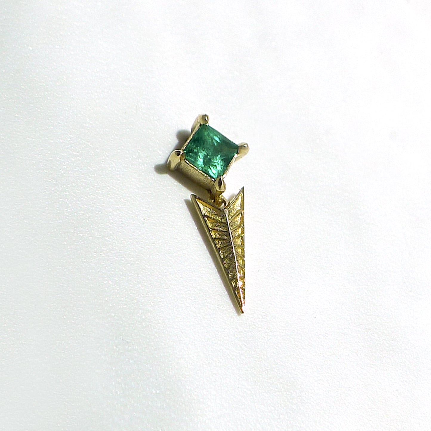 Emerald Beam Earring