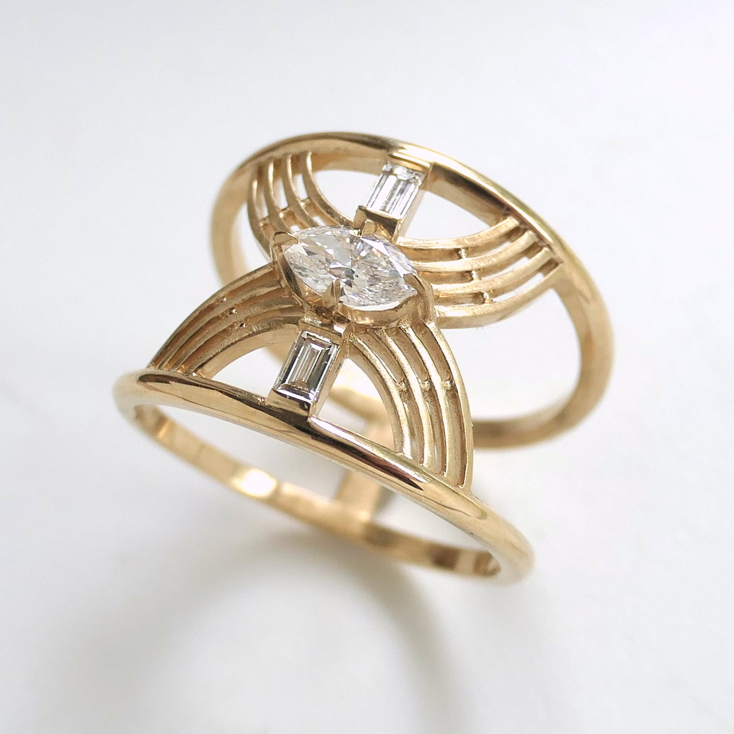 Hora Vitrum No.2 With .27ct Marquise Diamond
