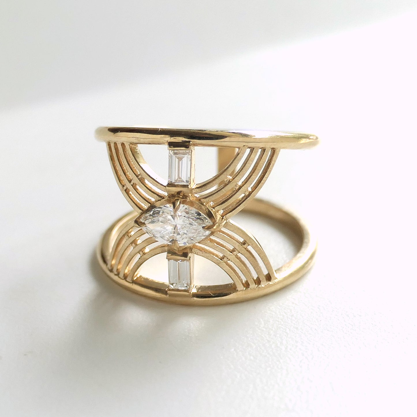 Hora Vitrum No.2 With .27ct Marquise Diamond