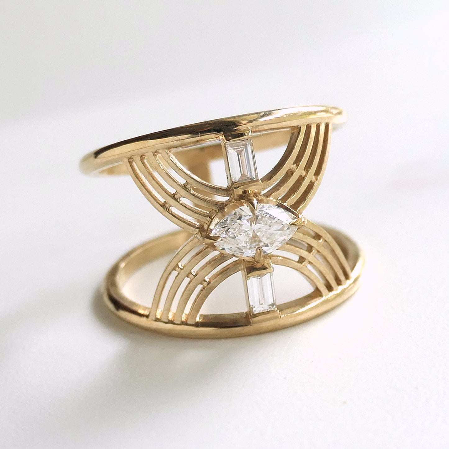 Hora Vitrum No.2 With .27ct Marquise Diamond