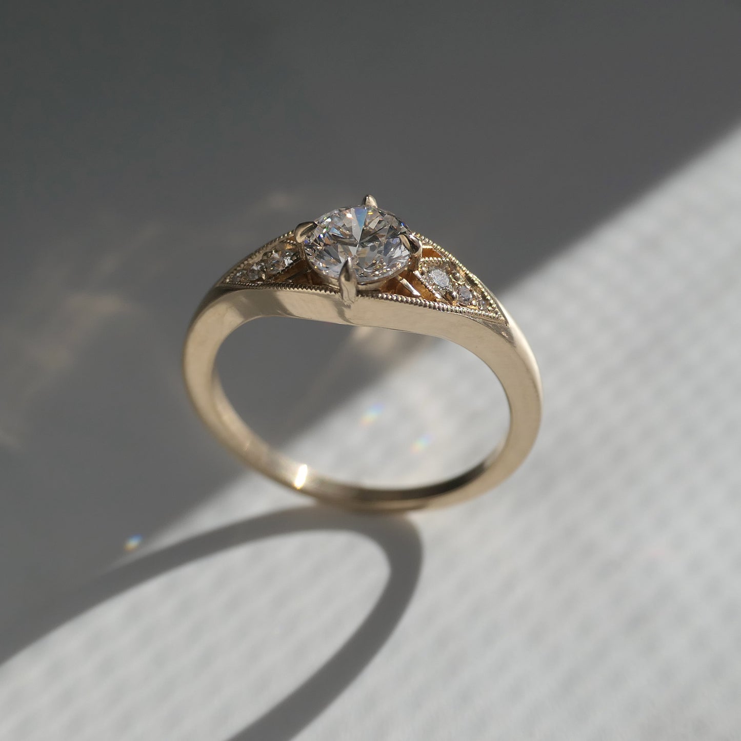 Tapered Isadora With .7ct Diamond