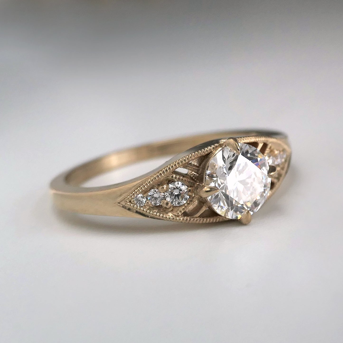 Tapered Isadora With .7ct Diamond