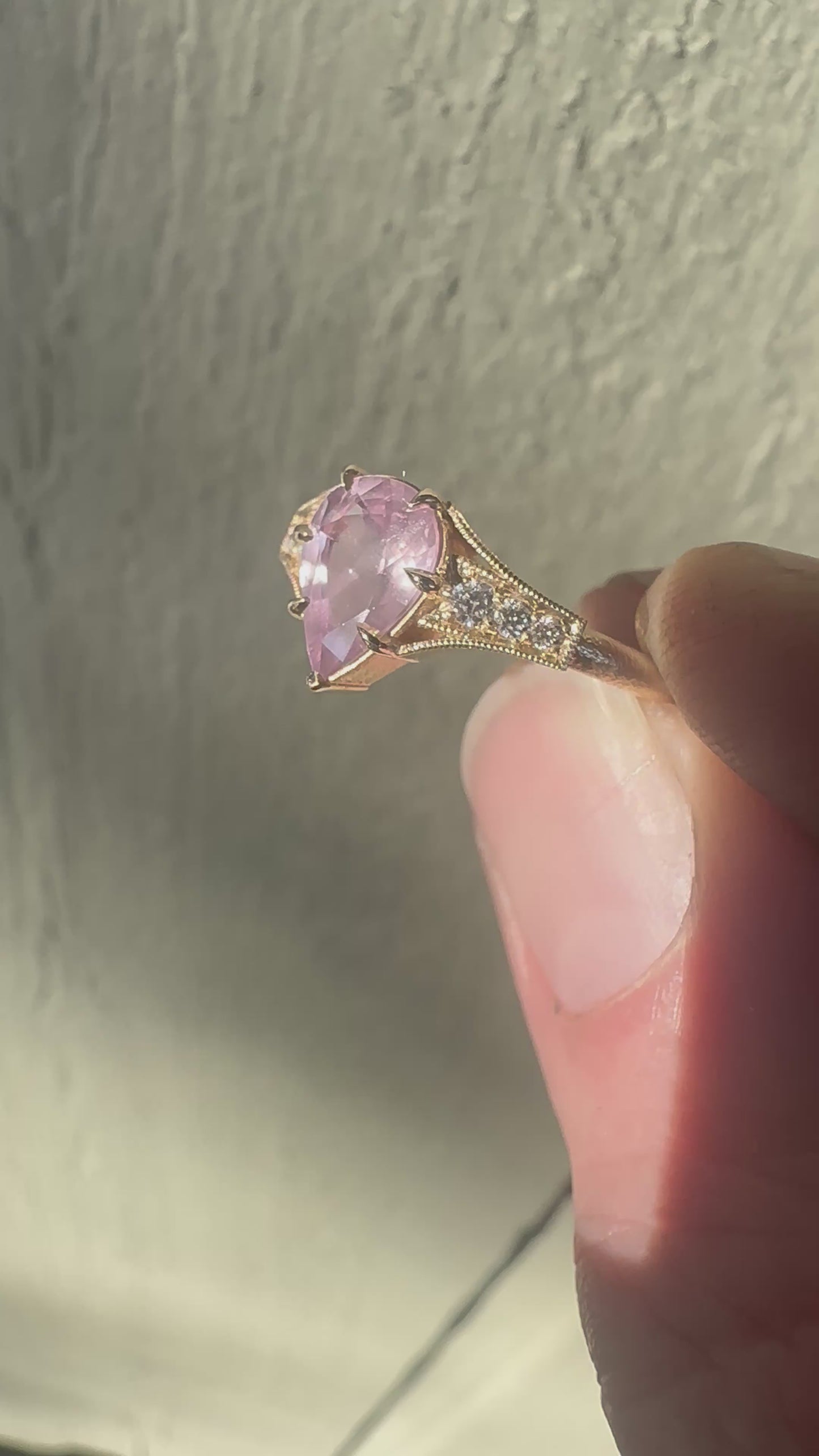 Load and play video in Gallery viewer, Keo Ring with 1.65ct Pink Sapphire
