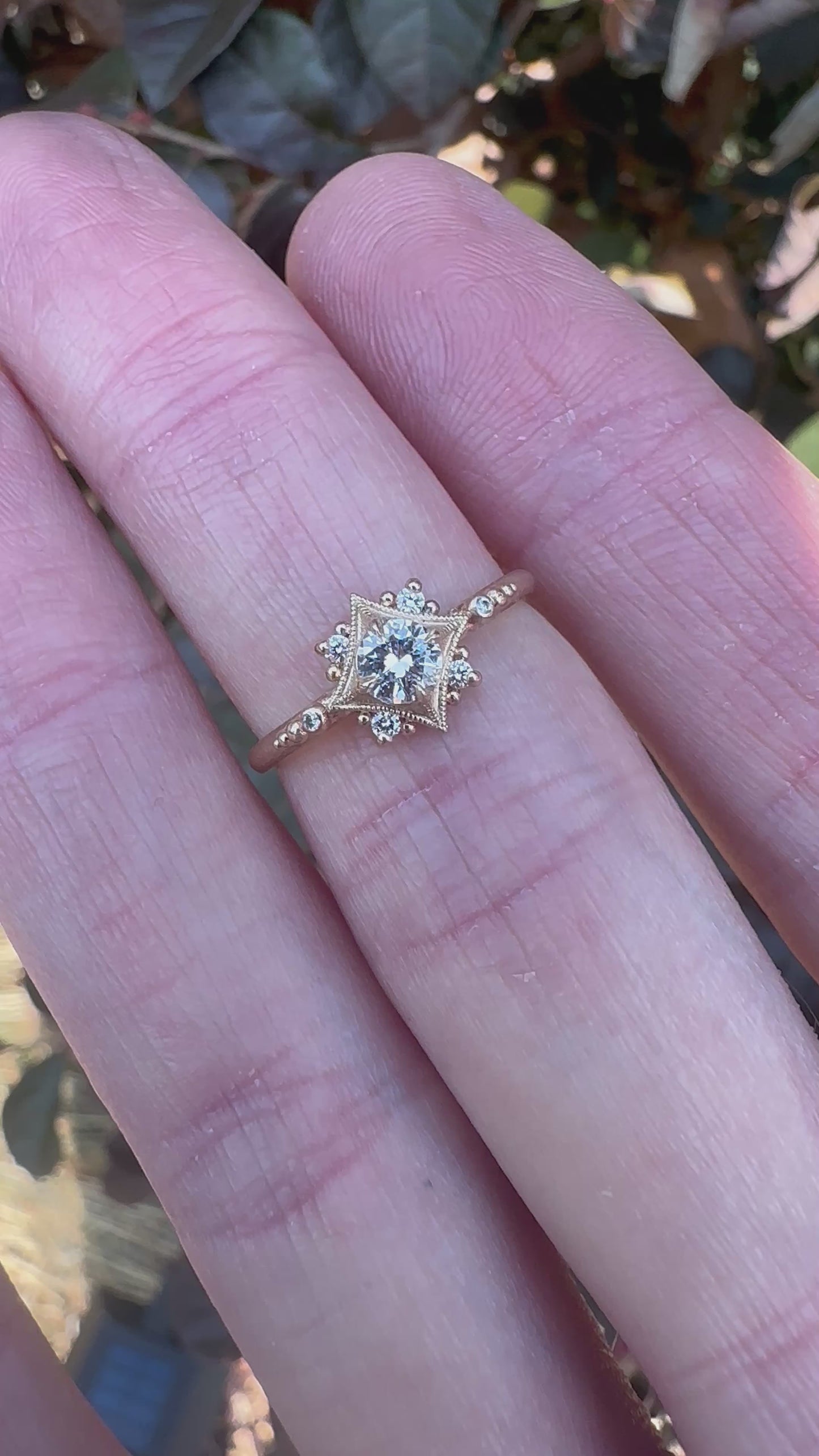 Load and play video in Gallery viewer, Sabine Nova With .25ct Antique Diamond
