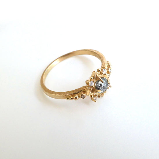 Sabine Nova w/ Salt and Pepper Rose Cut Diamond