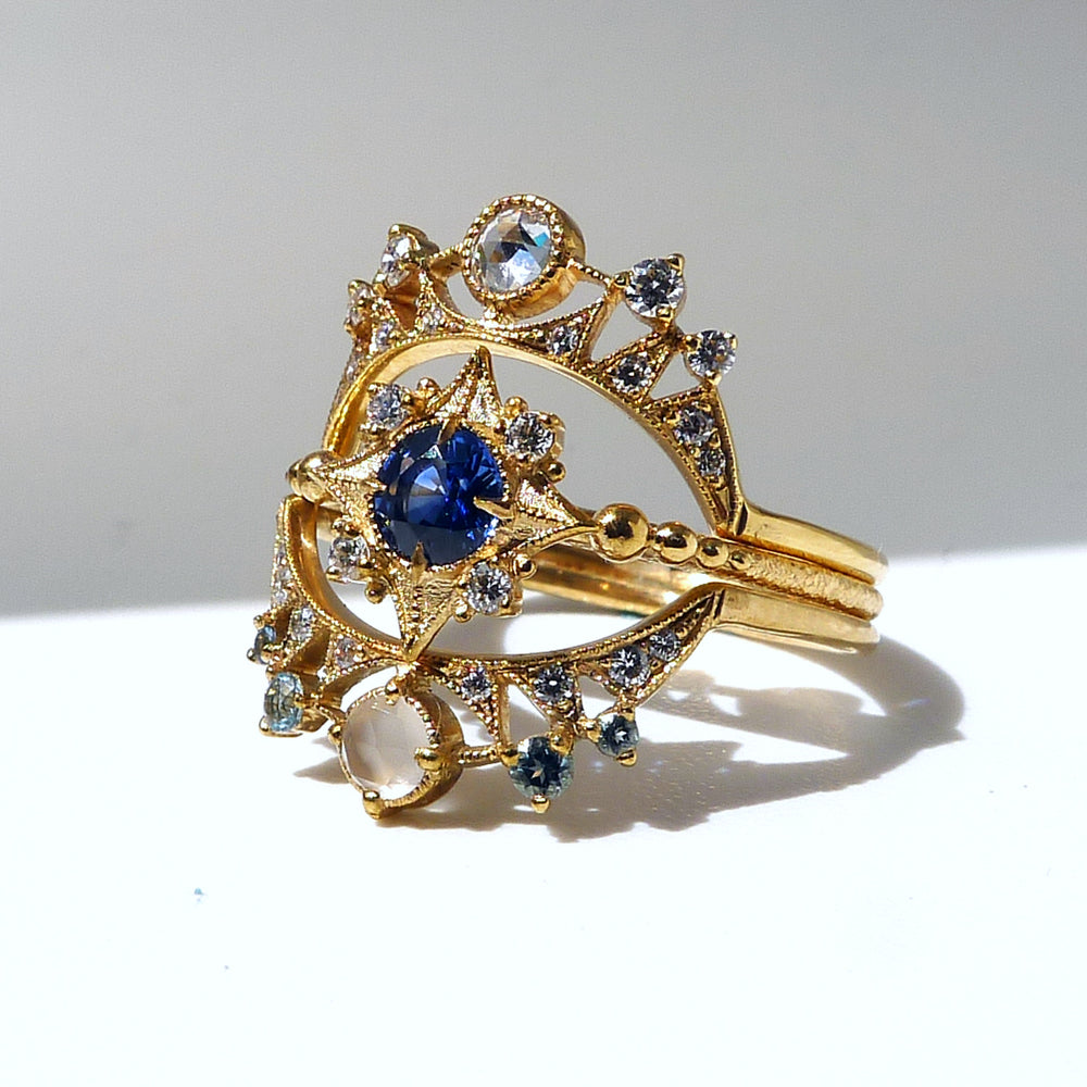 Astrid Luna with Moonstone and Aquamarines