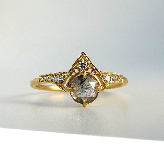 Cara Ring with Salt and Pepper Diamond