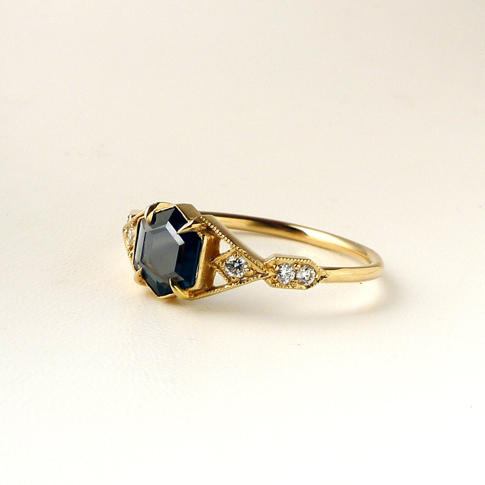 Casia Vestra Ring with Portrait Cut Spinel