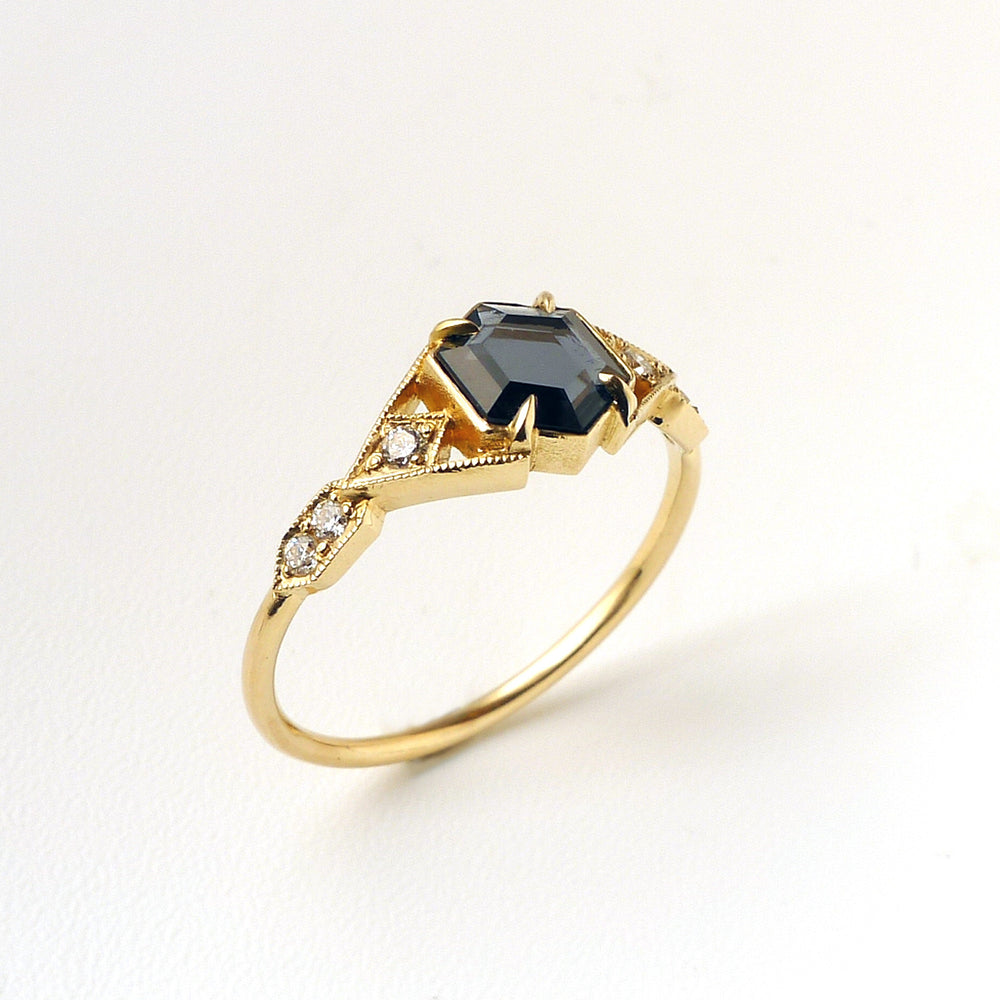 Casia Vestra Ring with Portrait Cut Spinel