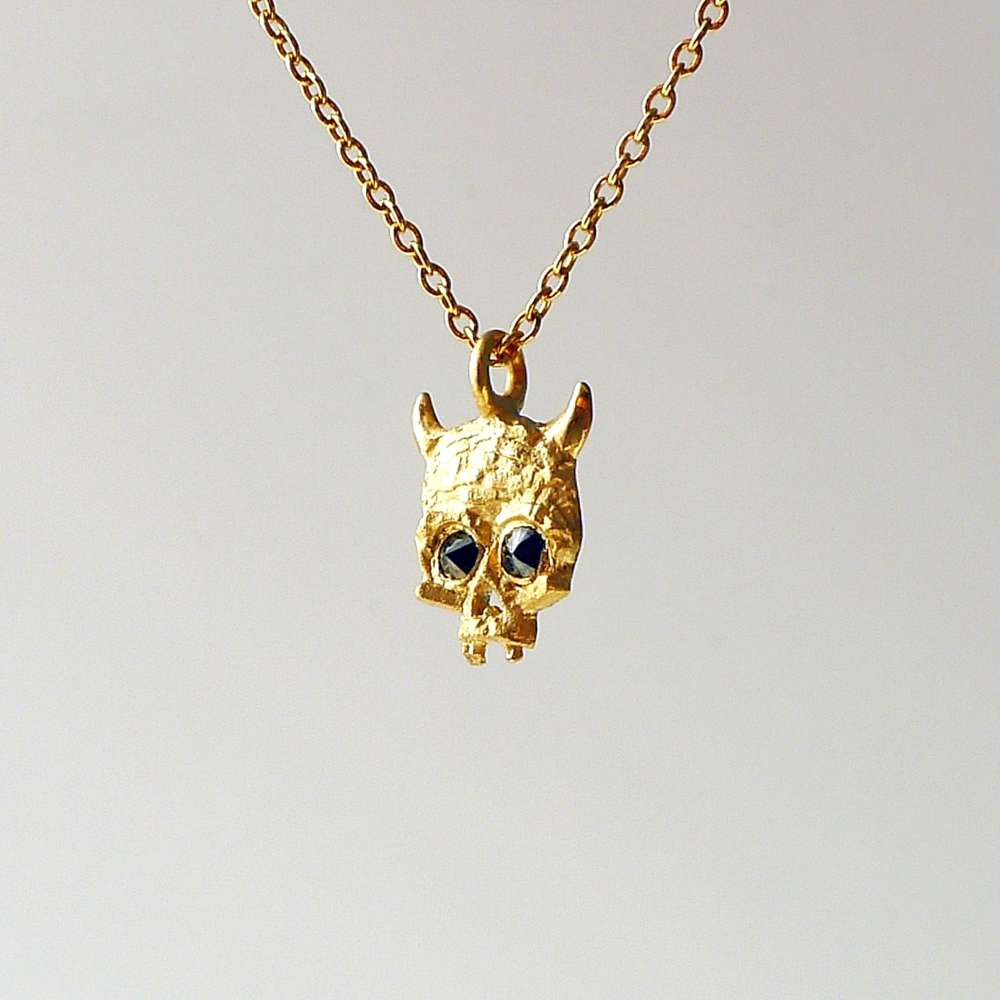 Cubist Skull Demon Pendant