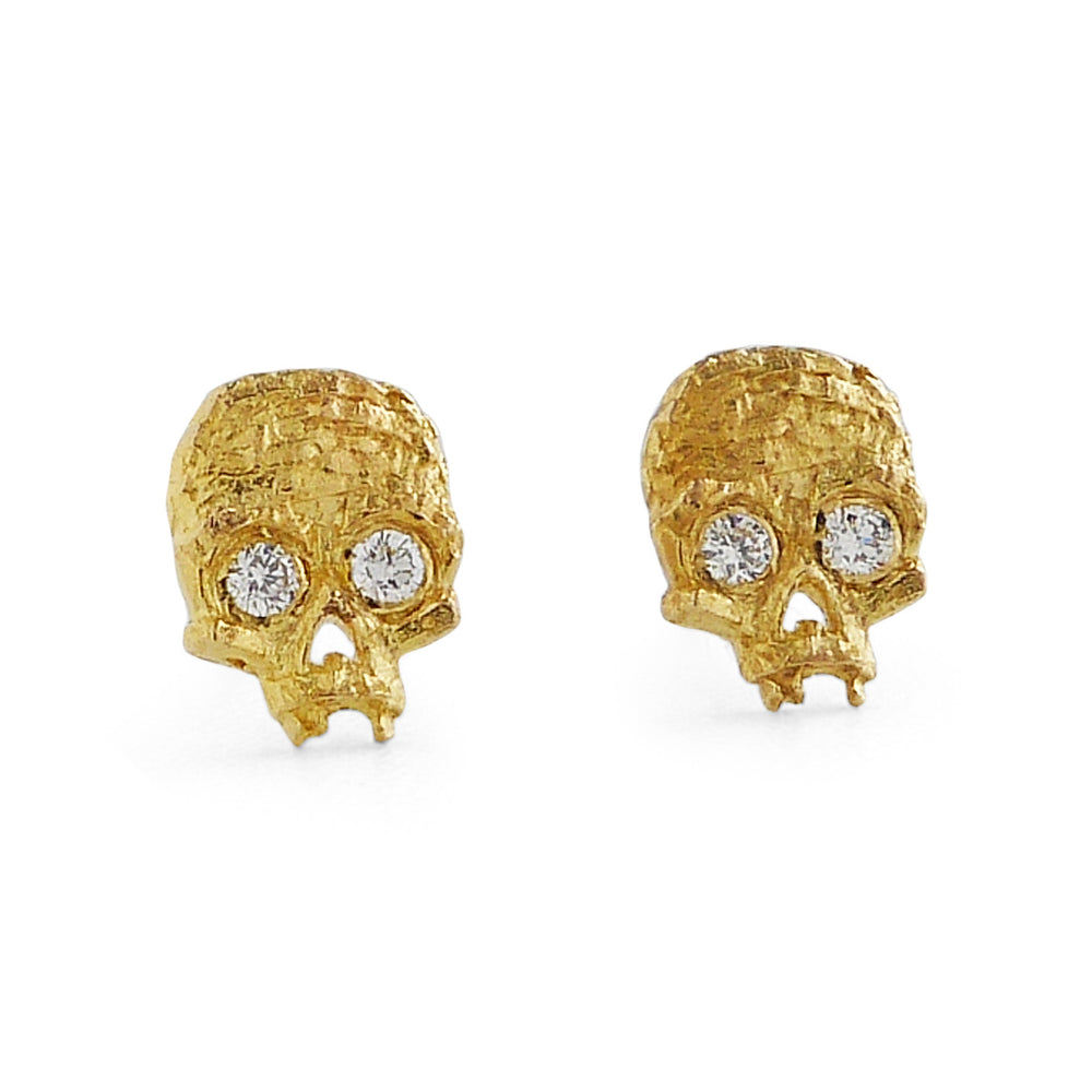 Cubist Skull Diamond Studs