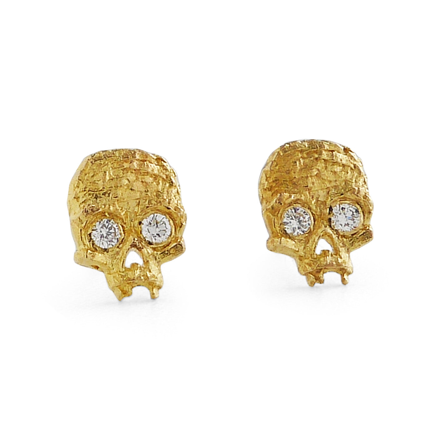Load image into Gallery viewer, Cubist Skull Diamond Studs

