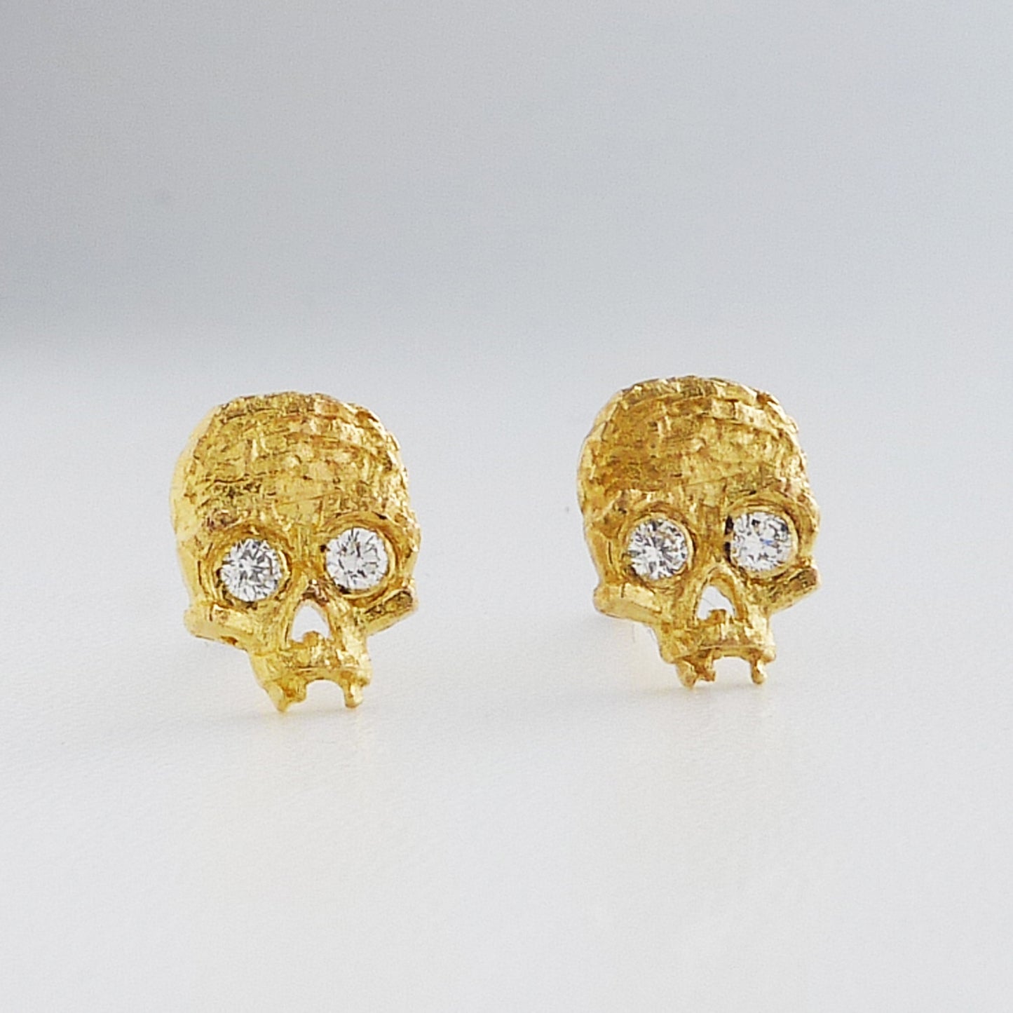 Cubist Skull Diamond Studs