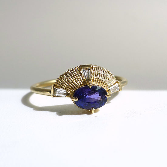 Helene Ring With Purple Sapphire