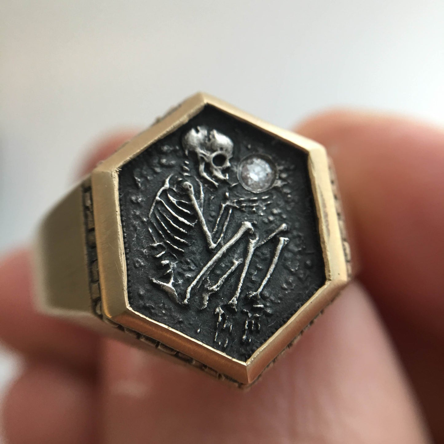 Shallow Grave Ring w/ Gold & Silver