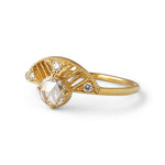 Leanne Ring w/ White Rose Cut Diamond
