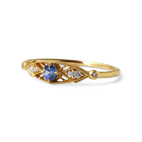 Minima Ring w/ Blue Sapphire