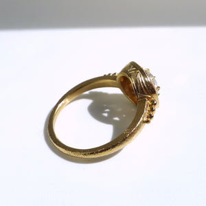 Zenith Ring With .92ct Opalescent Gray Diamond Brilliant