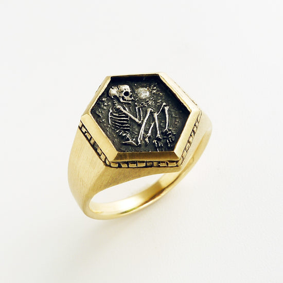 Shallow Grave Ring w/ Gold & Silver