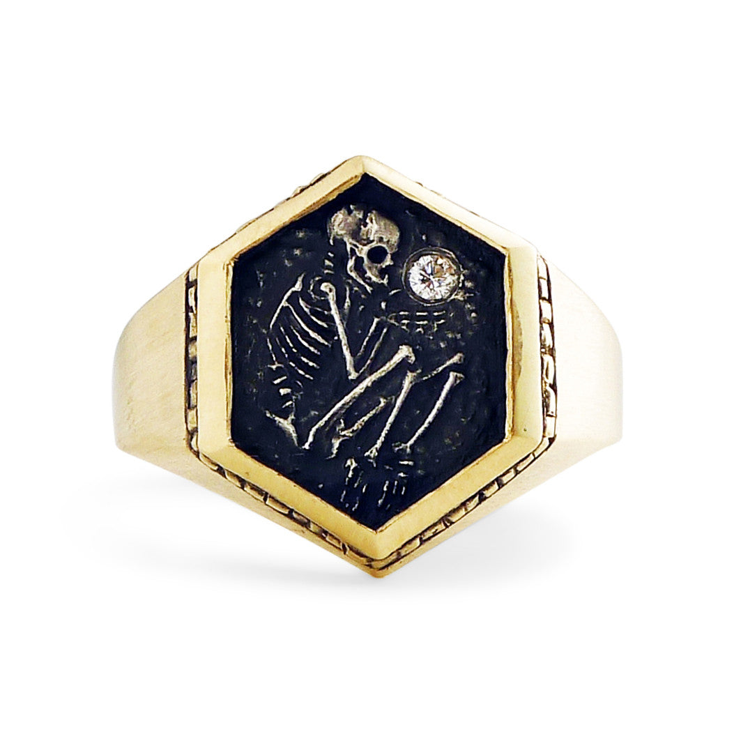 Shallow Grave Ring w/ Gold & Silver