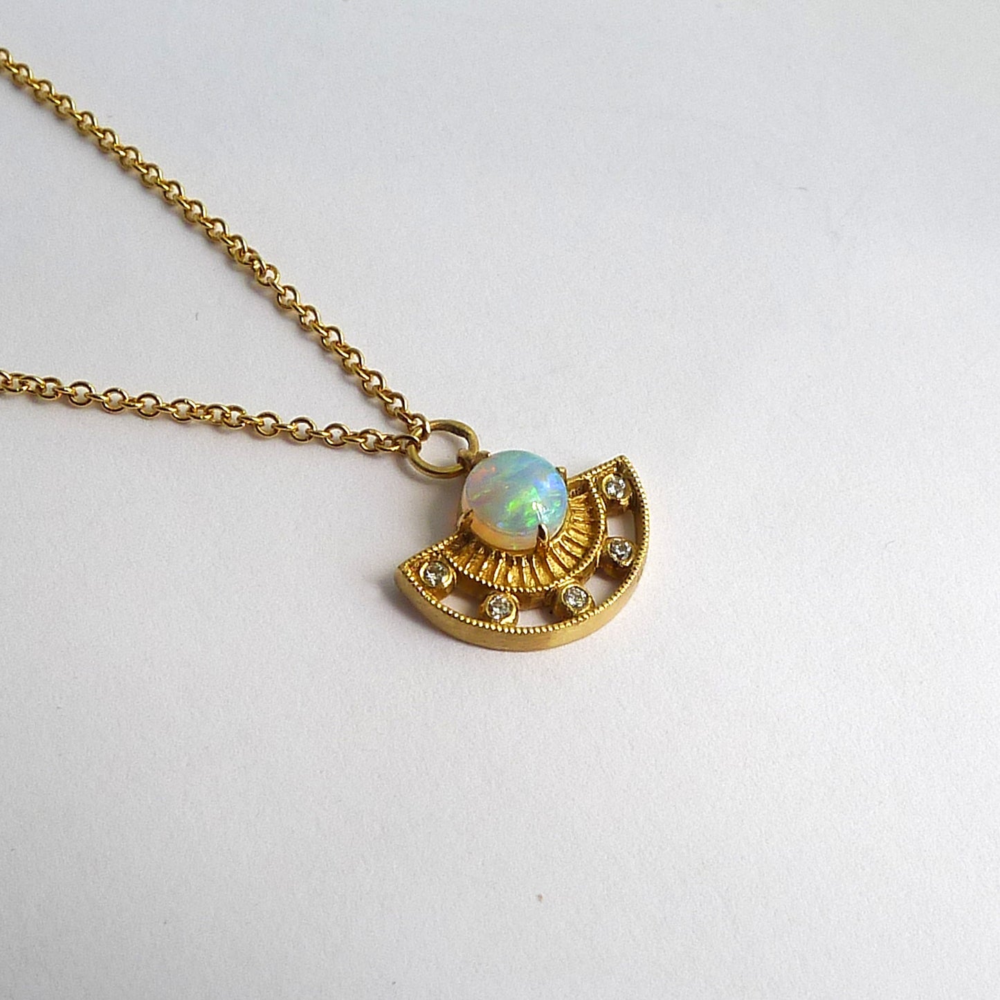 Arden Pendant with Opal