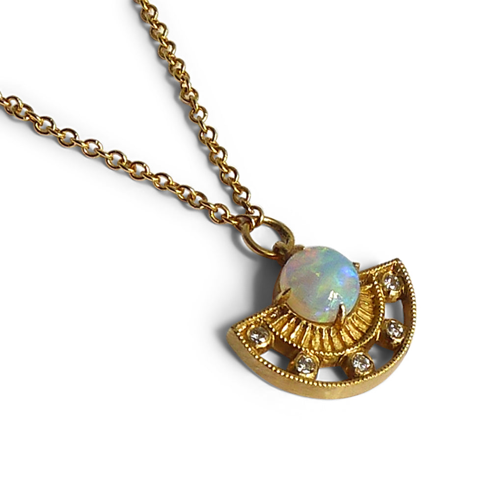 
            
                Load image into Gallery viewer, Arden Pendant with Opal
            
        