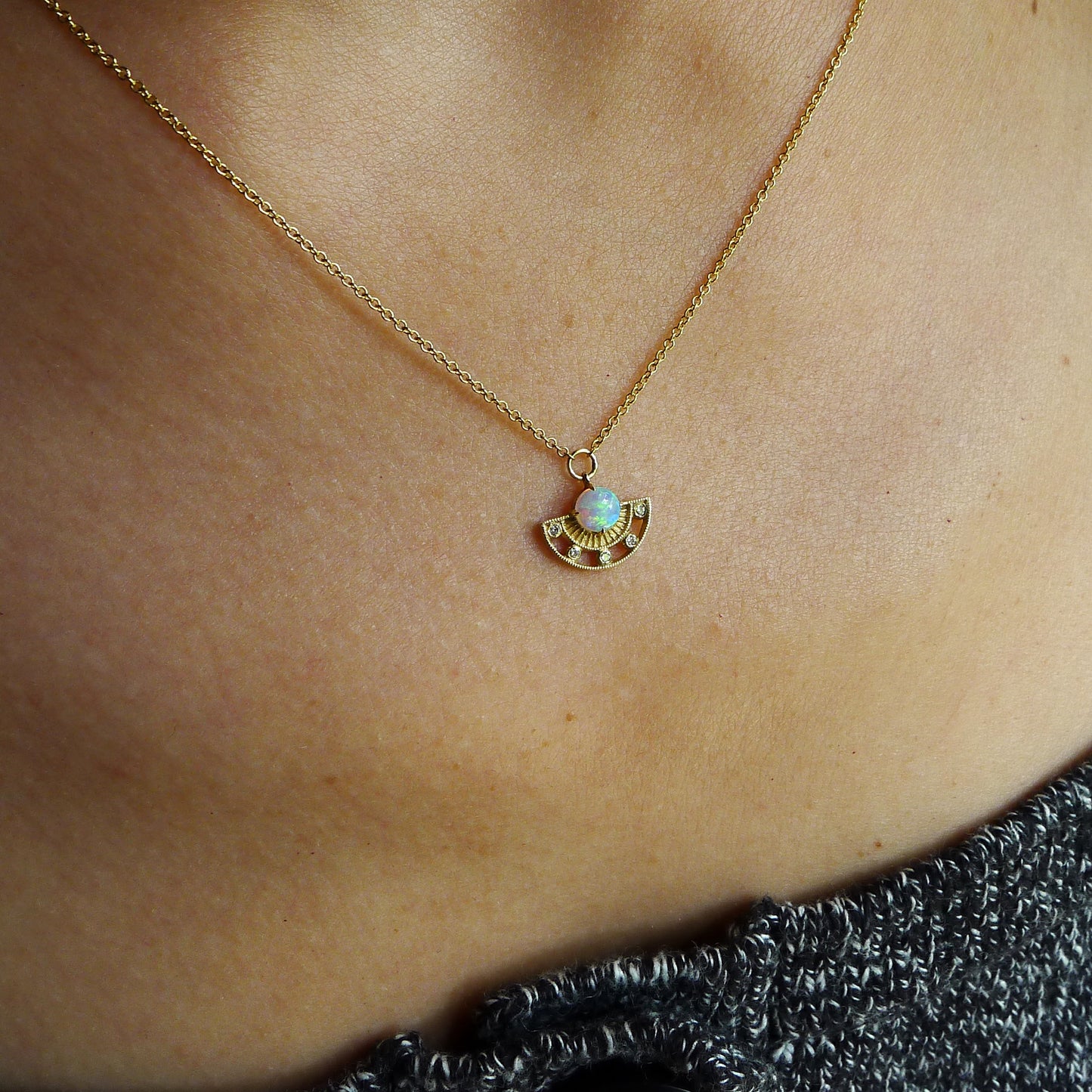 Arden Pendant with Opal