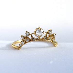 Astrid Luna Ring with White Diamonds