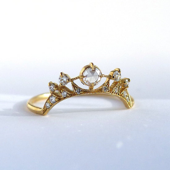 Astrid Luna Ring with Rose Cut Diamond
