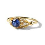 Isadora Ring w/ 5mm Medium Blue Sapphire
