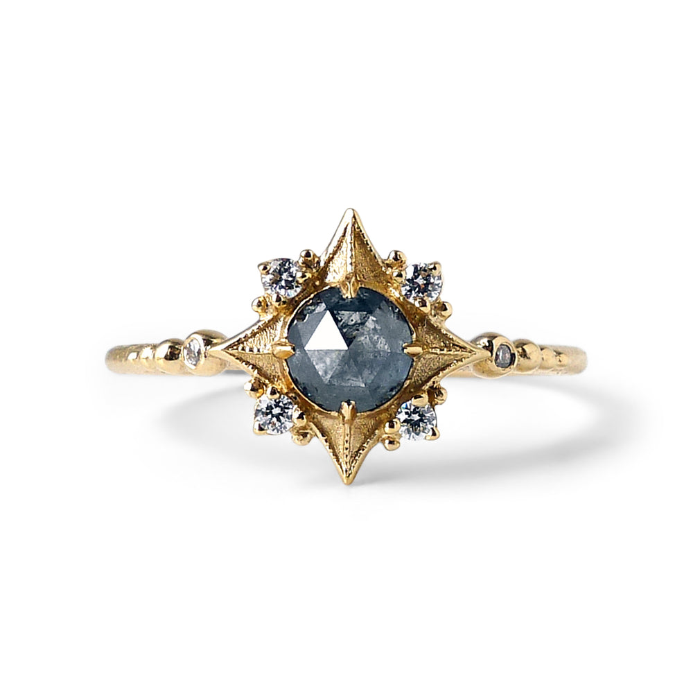 Sabine Nova w/ Salt and Pepper Rose Cut Diamond