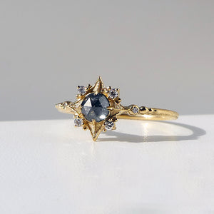 Sabine Nova w/ Salt and Pepper Rose Cut Diamond