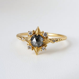 Sabine Nova w/ Salt and Pepper Rose Cut Diamond