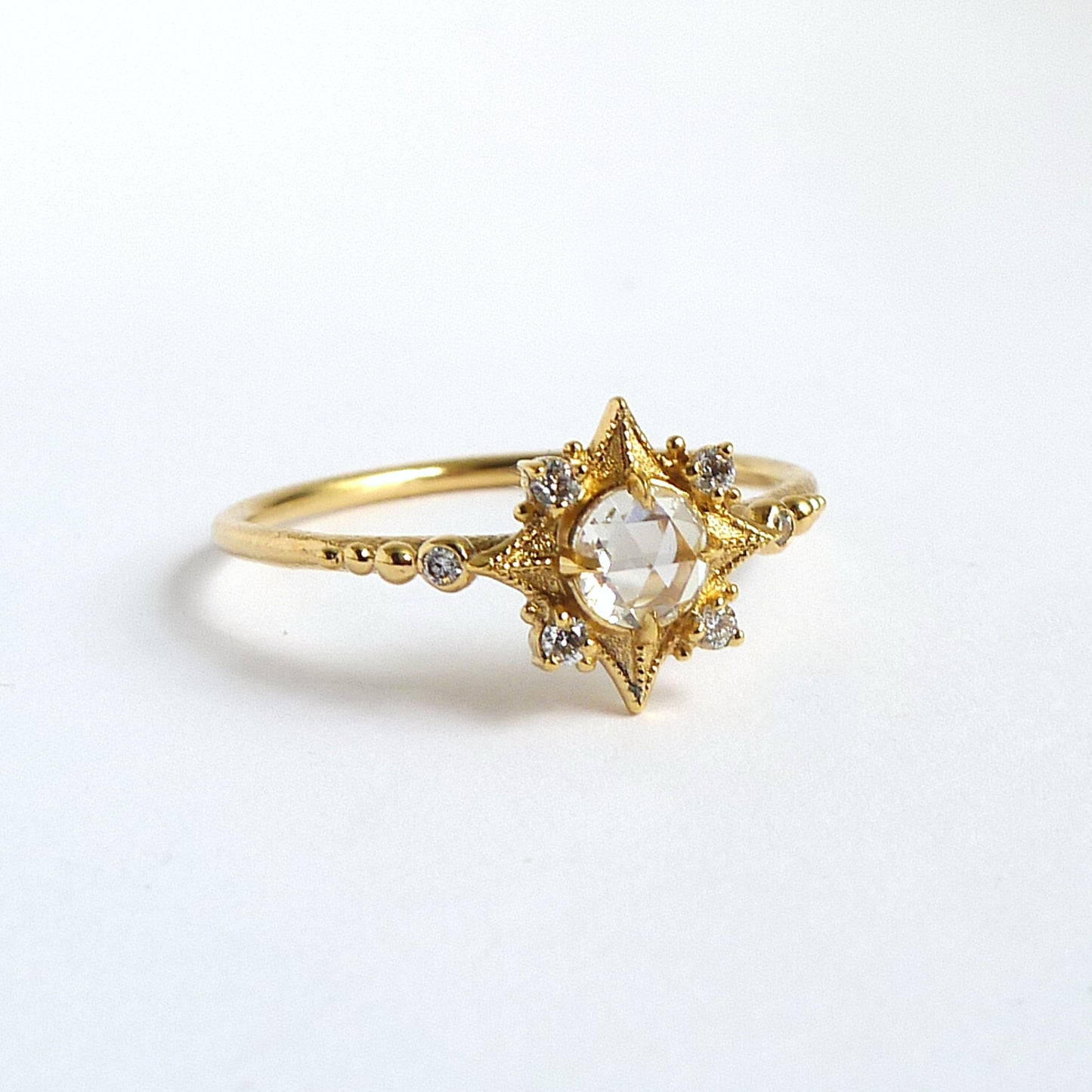 Sabine Nova Ring w/ White Rose Cut Diamond