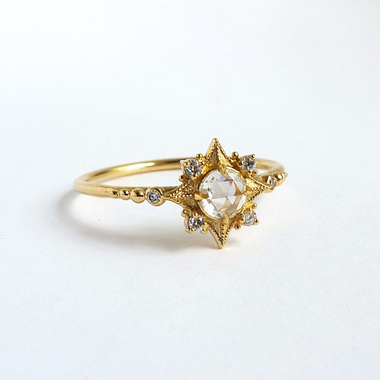 Sabine Nova Ring w/ White Rose Cut Diamond