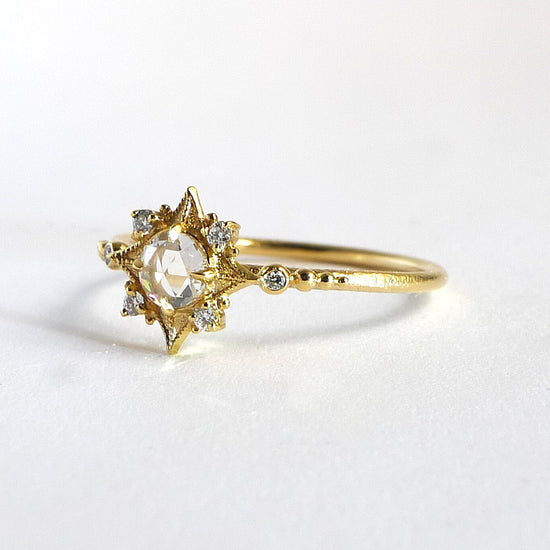 Sabine Nova Ring w/ White Rose Cut Diamond