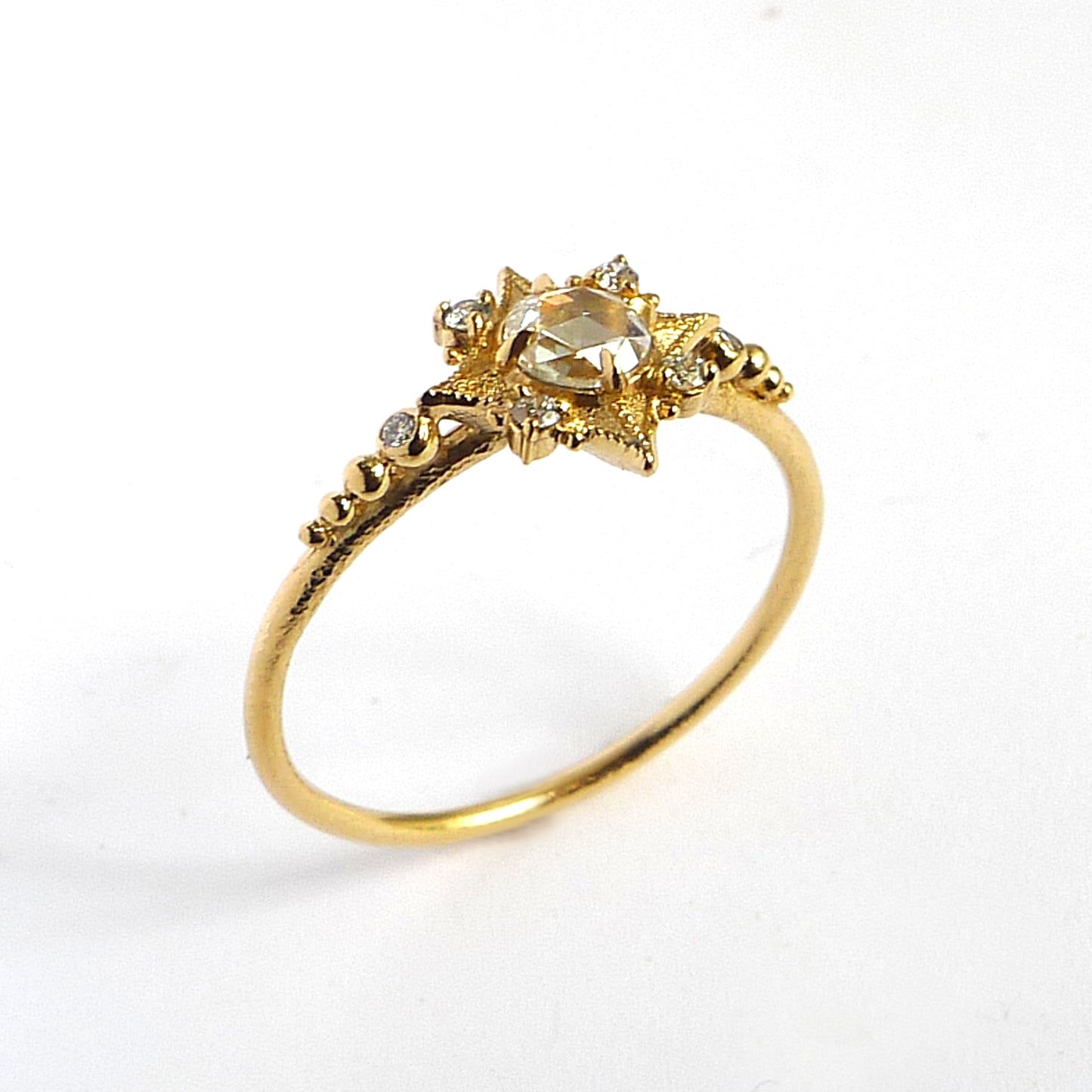 Sabine Nova Ring w/ White Rose Cut Diamond