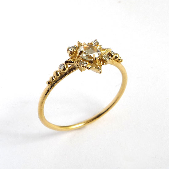 Sabine Nova Ring w/ White Rose Cut Diamond