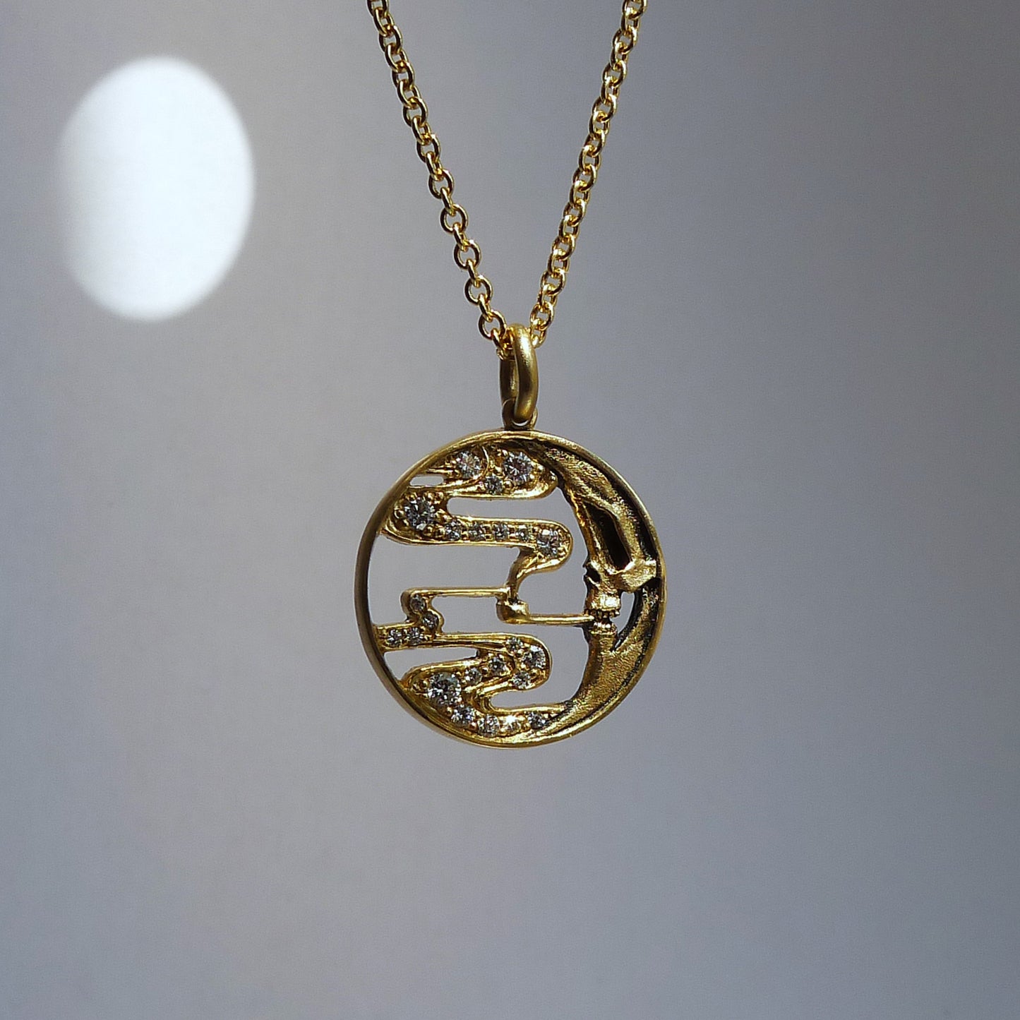 Smoky Moon Pendant