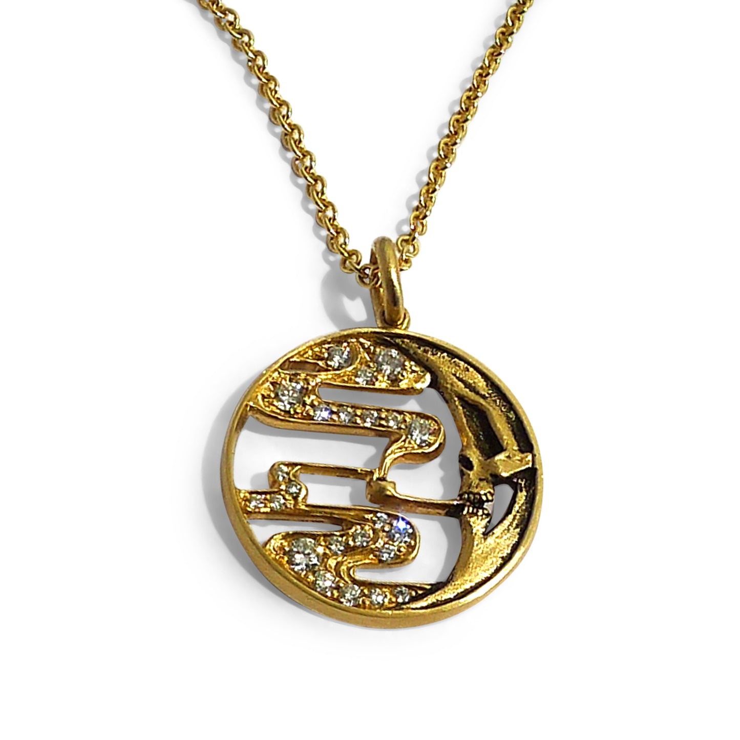 Smoky Moon Pendant